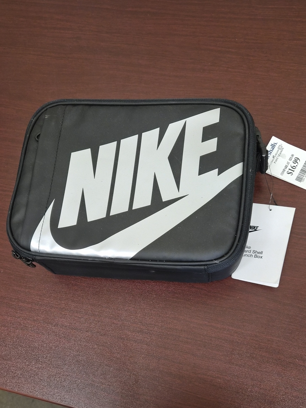 Nike Black and White Kids Toiletry Pouch with Large Logo